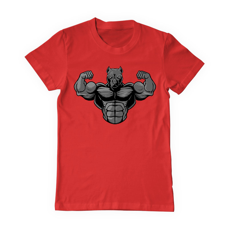 Strong pitbull 2 T-shirt clip art | Tshirt-Factory