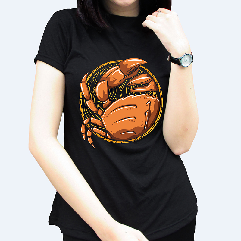 blast Begge sfære Zodiac Sign Cancer Vector Illustration Tee shirt design | Tshirt-Factory