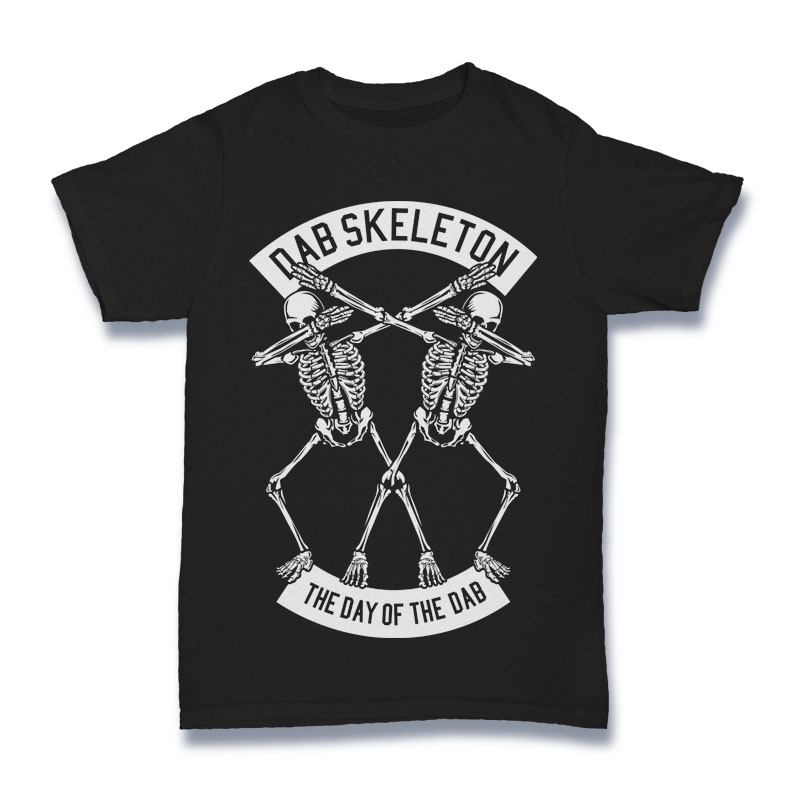 Dab Skeleton T-shirt template | Tshirt-Factory
