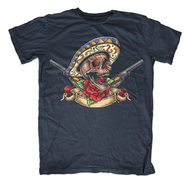 Dia De Muertos Mexican Skull Shirt design | Tshirt-Factory