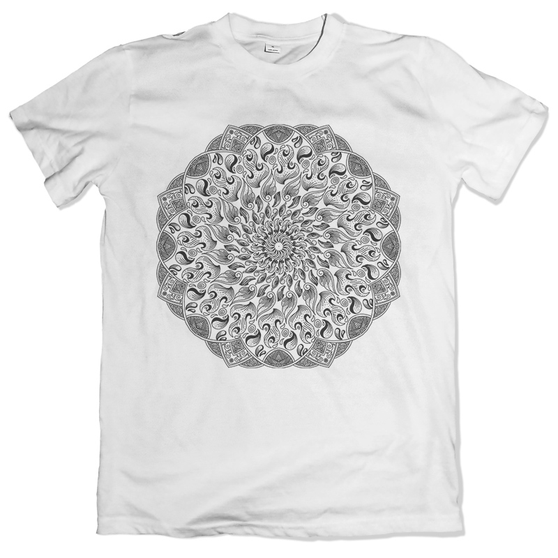 Mandala Drawing T shirt design | Tshirt-Factory