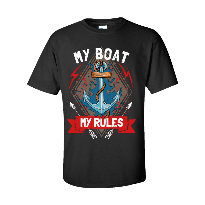 My boat my rules T-shirt design | Tshirt-Factory