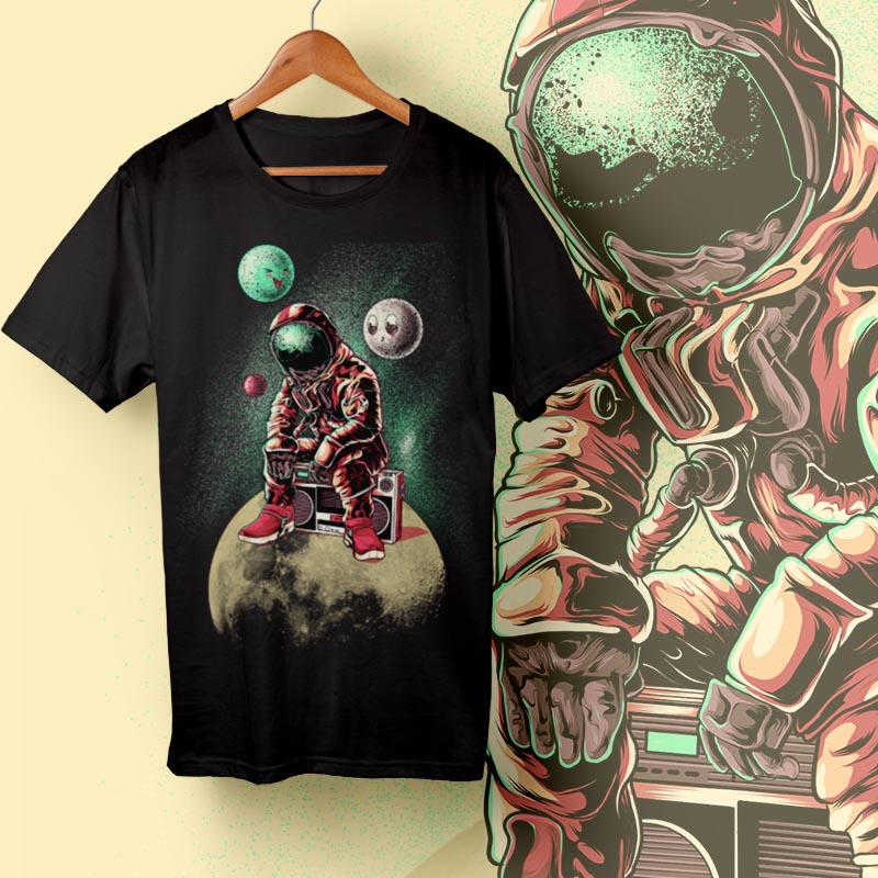 Astronout DJ T-shirt clip art | Tshirt-Factory