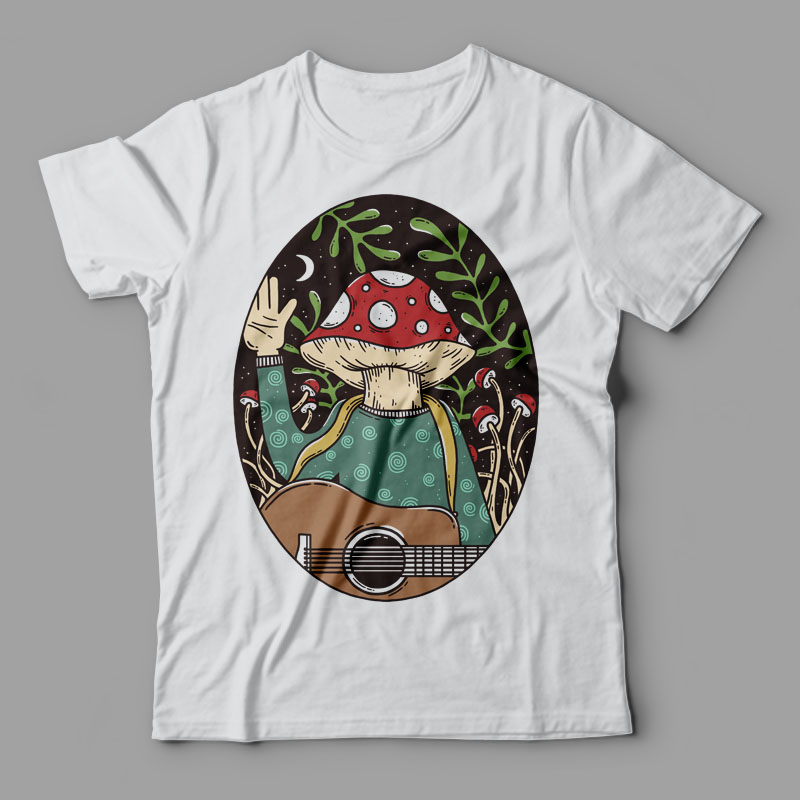 Mushroom Rhythm T-shirt design | Tshirt-Factory