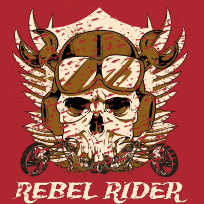 Rebel rider Graphic design