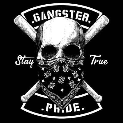 Skull Gangsta Tee shirt design | Tshirt-Factory