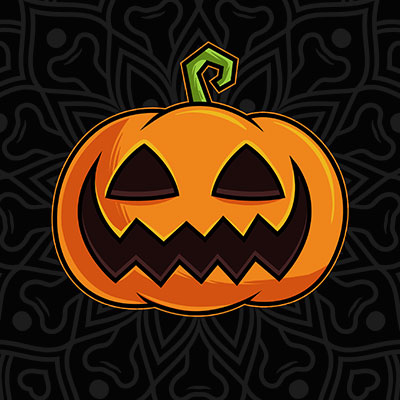 Halloween pumpkin mandala T shirt design