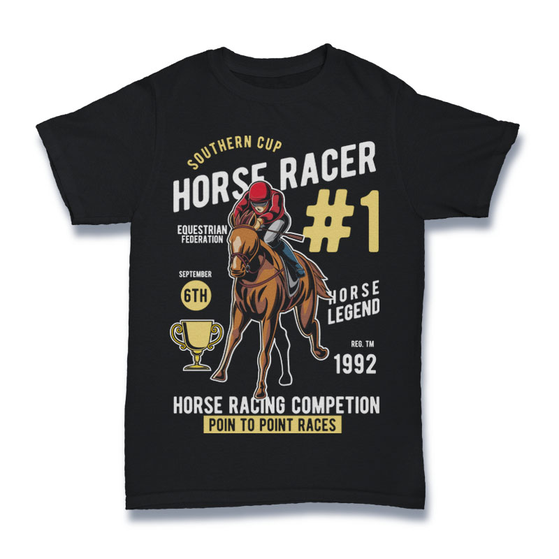 Horse Racer T-shirt template | Tshirt-Factory