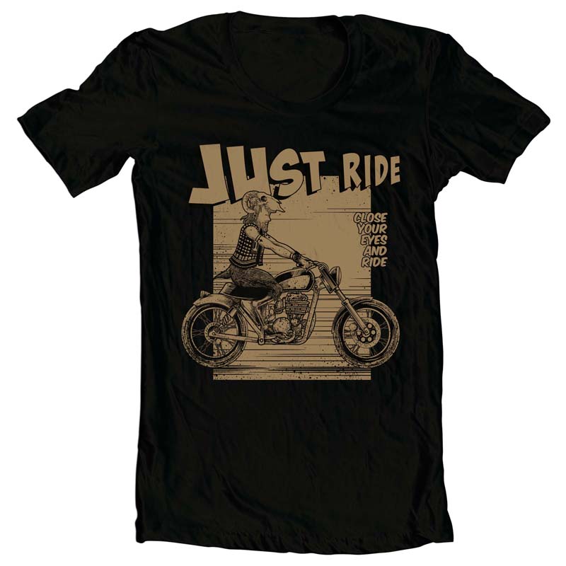 Just Ride Graphic design | Tshirt-Factory