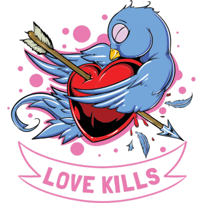 MANS RUIN  LOVE KILLS  KnuckleTattooscom