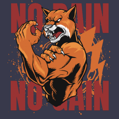 No pain no gain T-shirt clip art | Tshirt-Factory