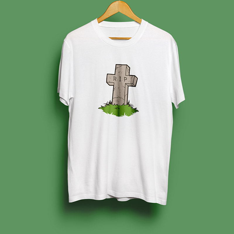 Tombstone Rip Retro PNG & SVG Design For T-Shirts