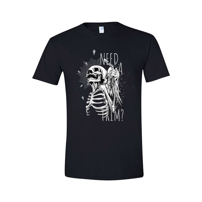 Barber skeleton T-shirt design | Tshirt-Factory