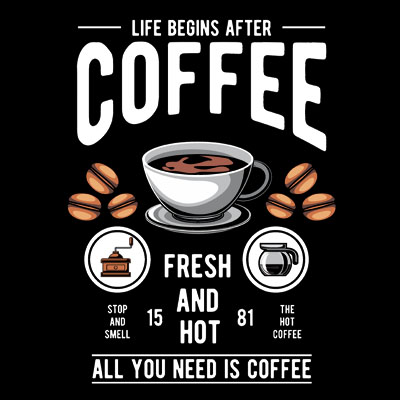 Download Life Begins After Coffee Custom T Shirts Tshirt Factory