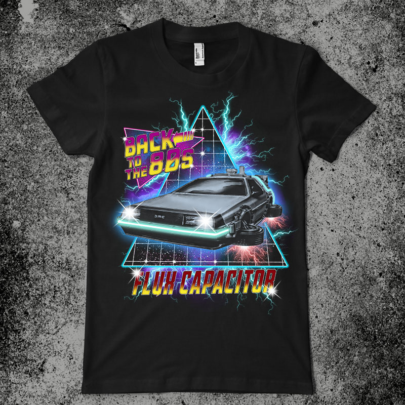 stang Motivere Stille og rolig Back to the 80s Tee shirt design | Tshirt-Factory