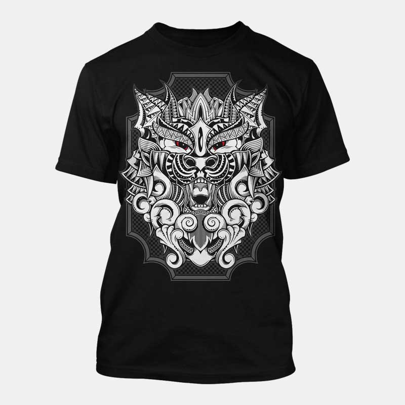 Alpha Wolf T-shirt clip art | Tshirt-Factory
