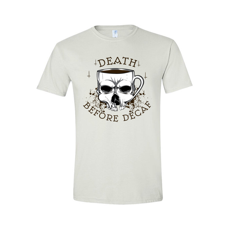Death before decaf 2 T-shirt template | Tshirt-Factory