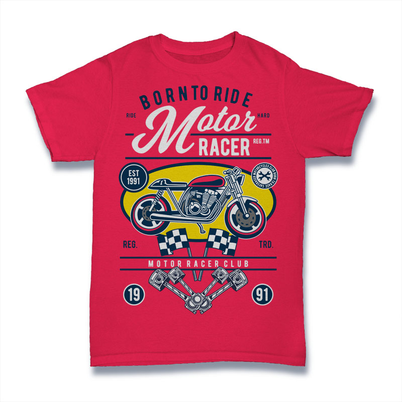 Motor Racer T-shirt template | Tshirt-Factory
