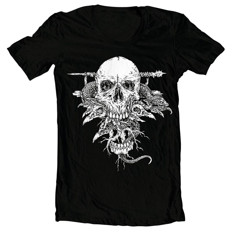 Skull Ink Graphic design | Tshirt-Factory