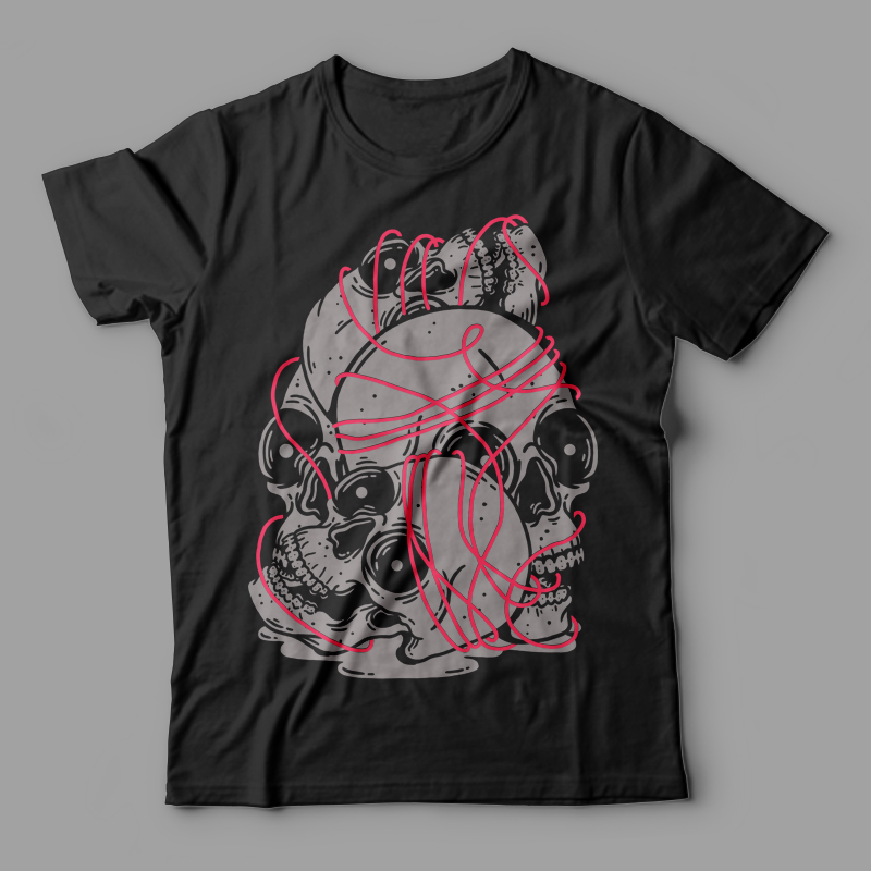 Skull bound Tee shirt design | Tshirt-Factory