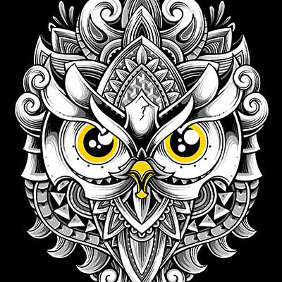 Sacred Owl Graphic design | Tshirt-Factory