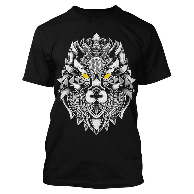 Sacred Wolf Shirt design | Tshirt-Factory