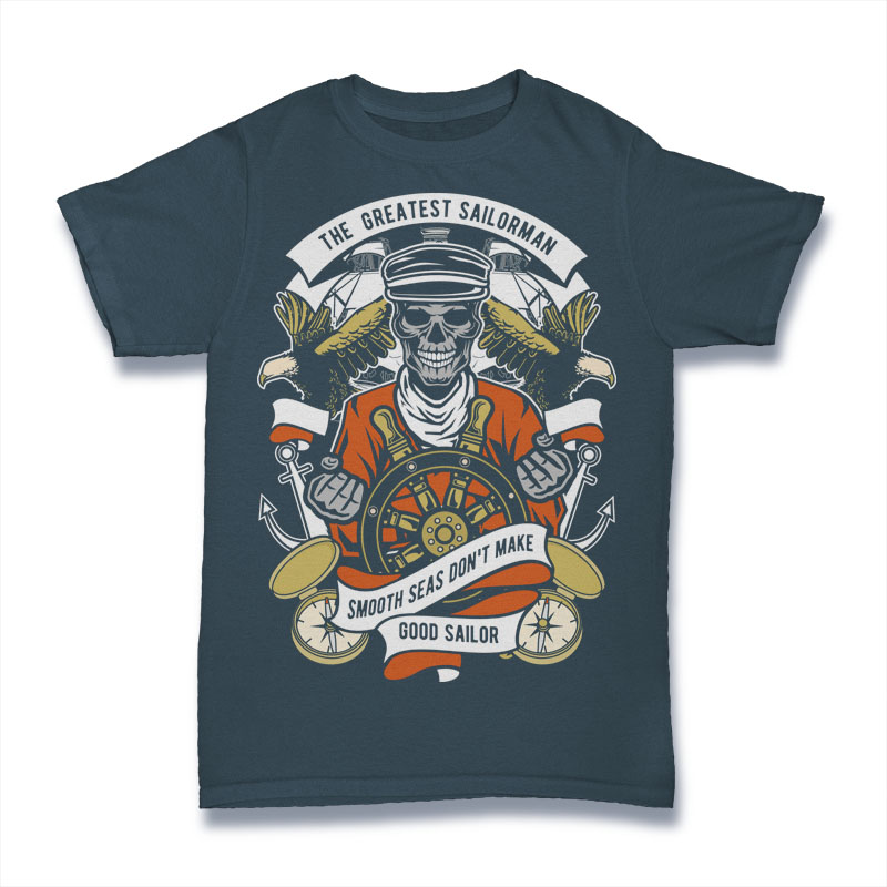 The Greatest Sailorman T-shirt template | Tshirt-Factory