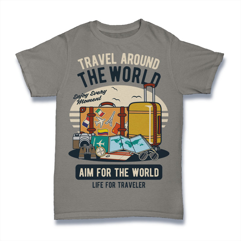 travel tshirt design