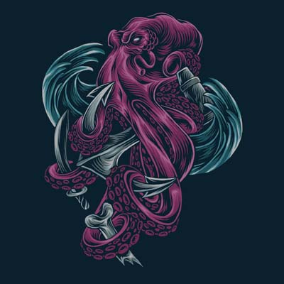 Seattle Kraken Illustration Design Shirt Kraken Art With 