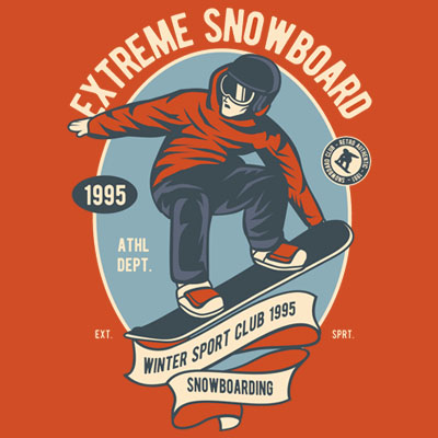 Perioperatieve periode Ik wil niet Koninklijke familie Extreme Snowboarding Tee shirt design | Tshirt-Factory