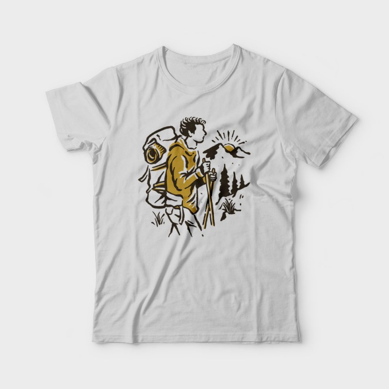 Hiker T-shirt clip art | Tshirt-Factory