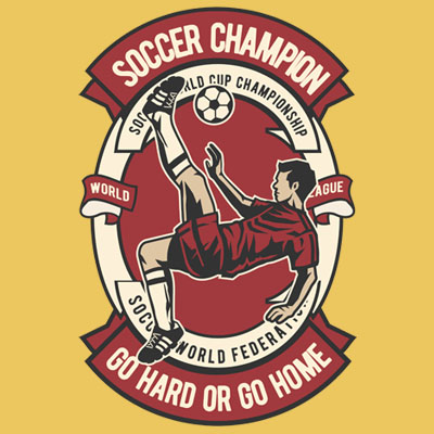 Iconic Soccer Championship Logo PNG & SVG Design For T-Shirts