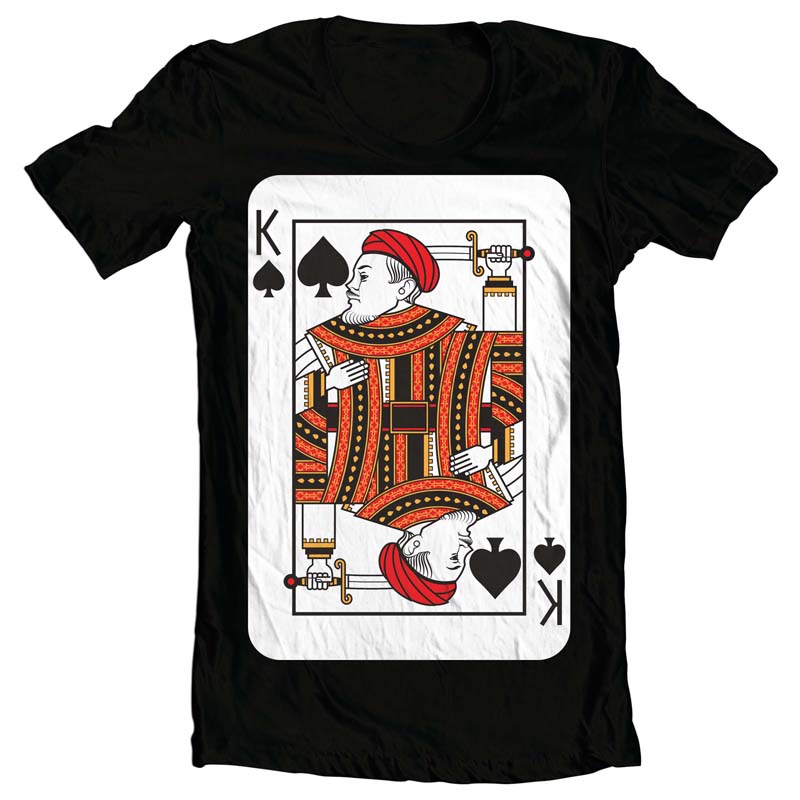 King Card T-shirt clip art | Tshirt-Factory
