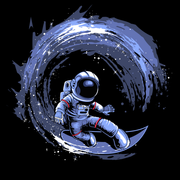 Surfing in space