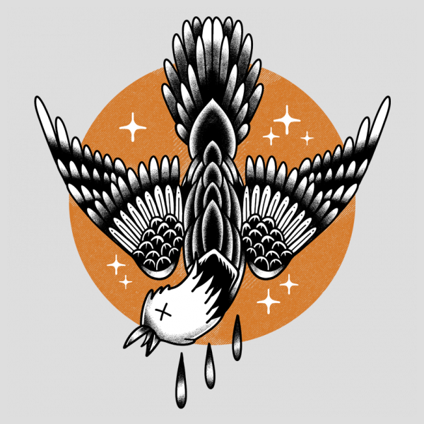 Dead Bird Tattoo t-shirt 