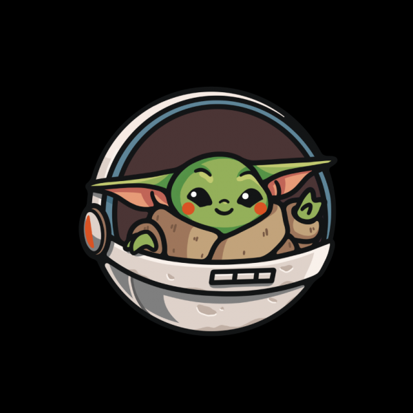 Download Cute Baby Yoda Cartoon Pictures | aesthetic name