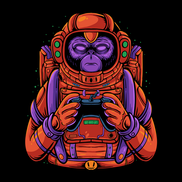 PAUL SMITH T-krekls Space Monkey 