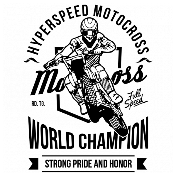 Motocross Sport Label PNG & SVG Design For T-Shirts