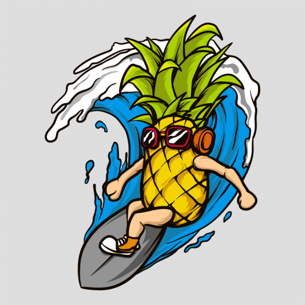 Pineapple Surf Iron On Stickers for Clothes and Bags (Thermal Transfer  Sheet), Hobbies & Toys, Stationary & Craft, Art & Prints on Carousell