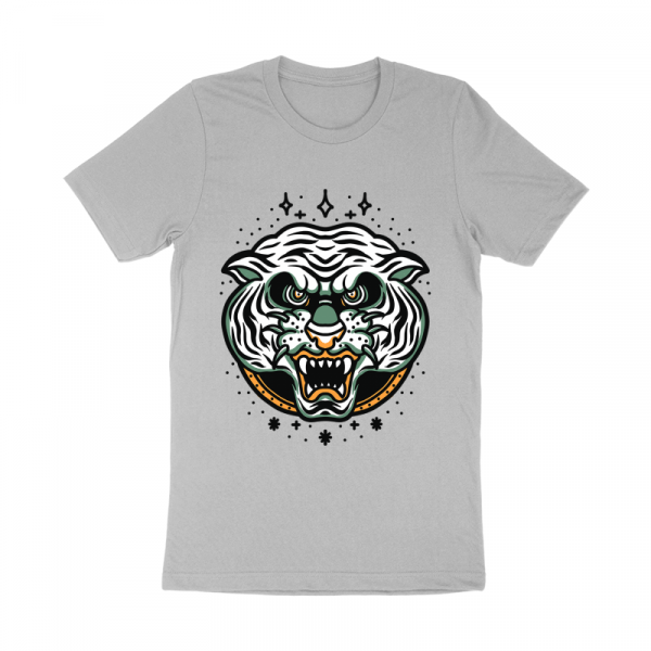 white tiger tshirt design