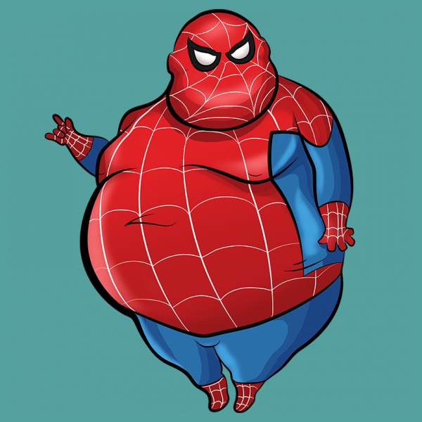fat spiderman