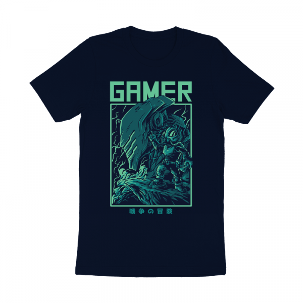Gamer Remastered Retro T-Shirt Design