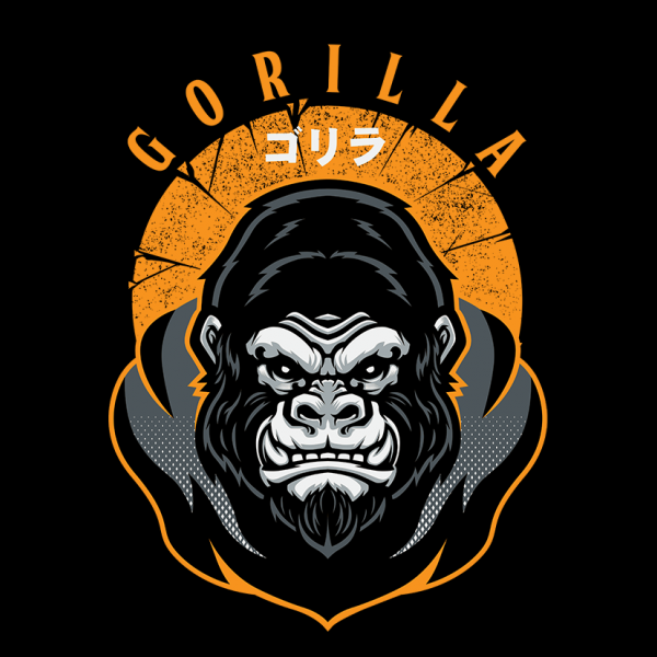 Free Vector  T-shirt gorilla design