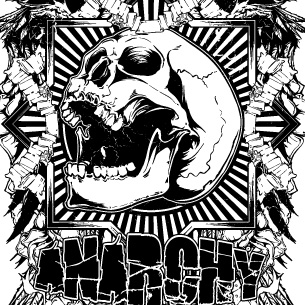 Anarchy scream T-shirt clip art | Tshirt-Factory