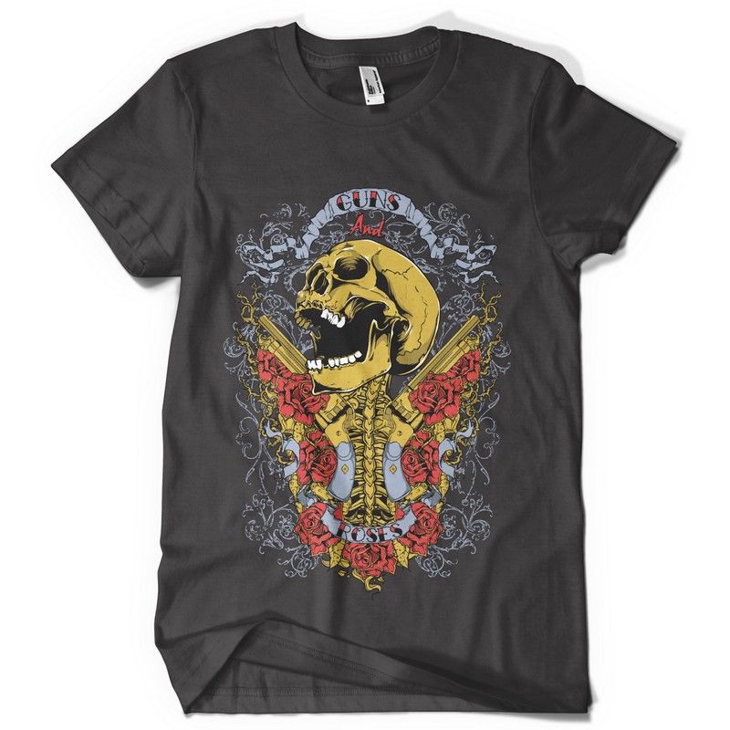 Golden T-shirt template | Tshirt-Factory