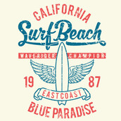 Surf Beach T-shirt design | Tshirt-Factory