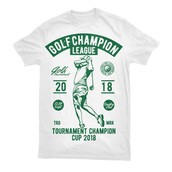 Golf Champion League T-shirt design | Tshirt-Factory