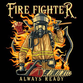 Fire Fighter Always Ready Tee shirt design | Tshirt-Factory
