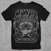 TWO WHEELS Shirt design | Tshirt-Factory