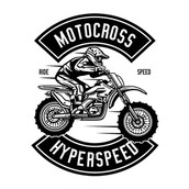 Motocross Hyperspeed Tee shirt design | Tshirt-Factory